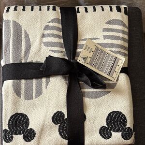 Disney Black and Cream Throw Blanket